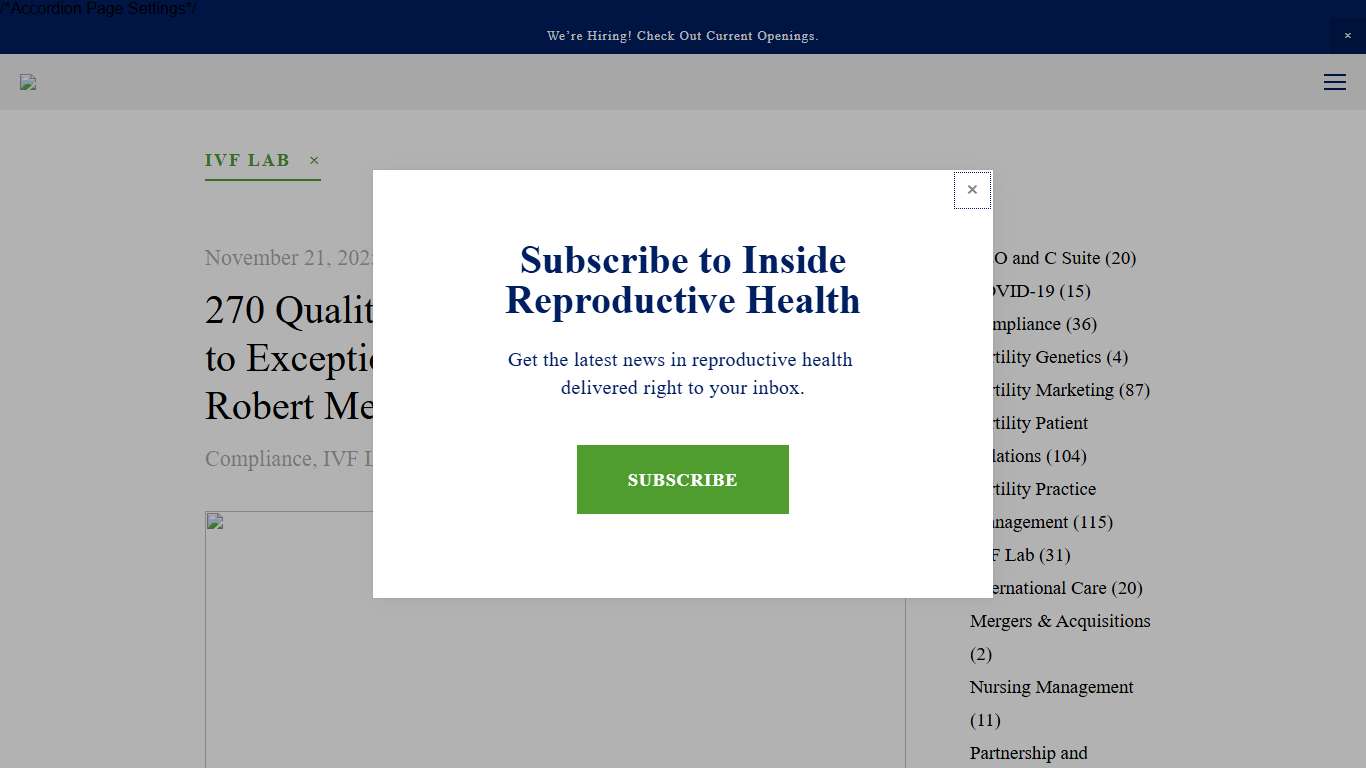 IVF Lab — Inside Reproductive Health Podcast — Fertility Bridge