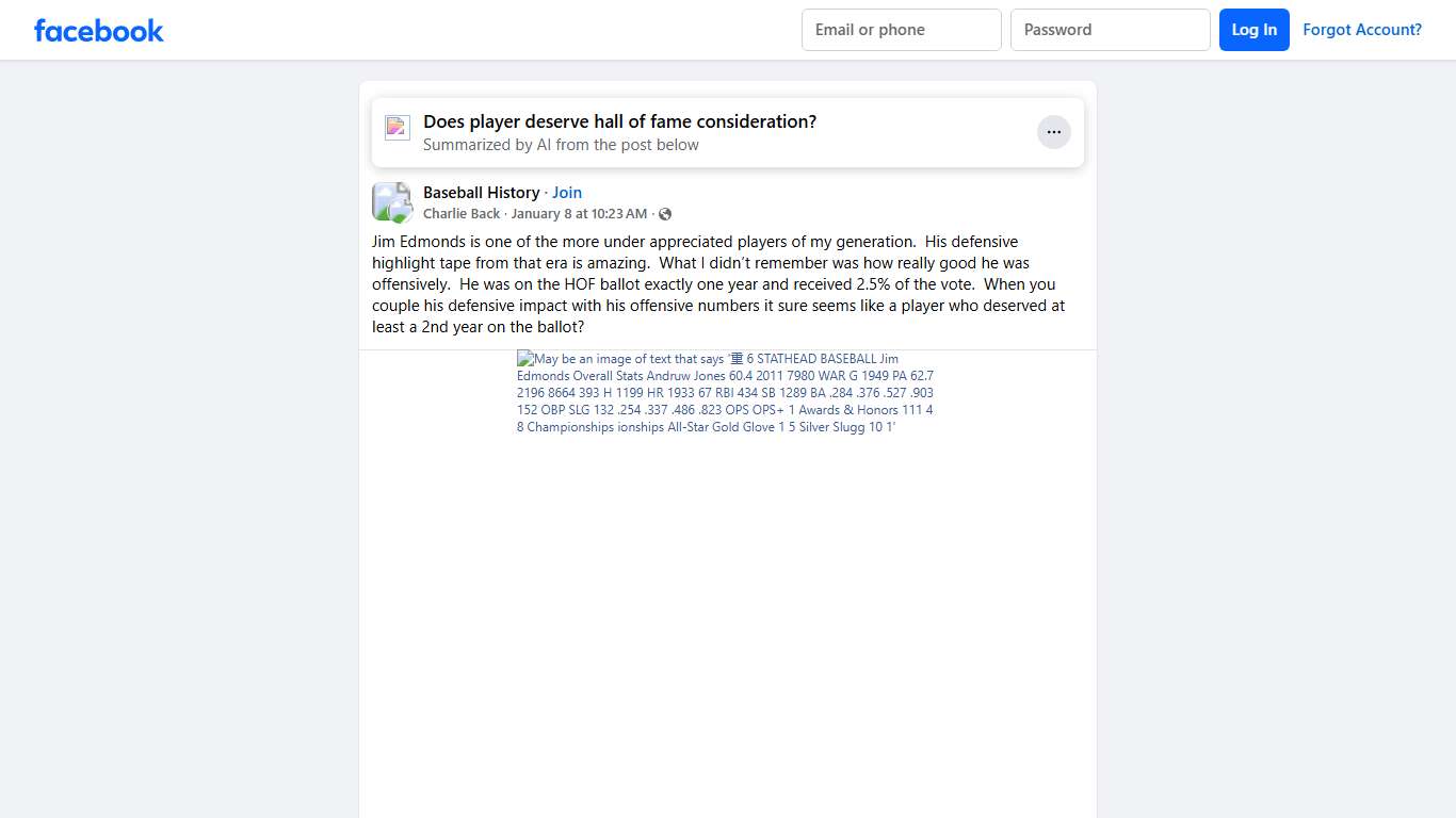 Baseball History | Jim Edmonds is one of the more under appreciated players of my generation | Facebook